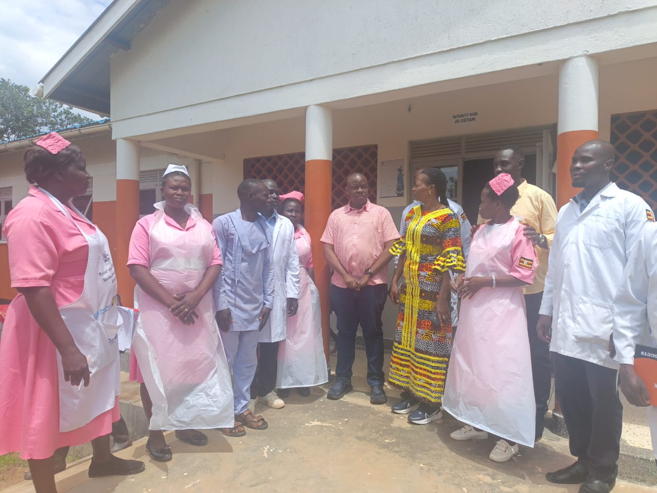 Hon. Balaam Commends Curube Health Centre III in Maracha, Interacts with Patients and Medical Personnel