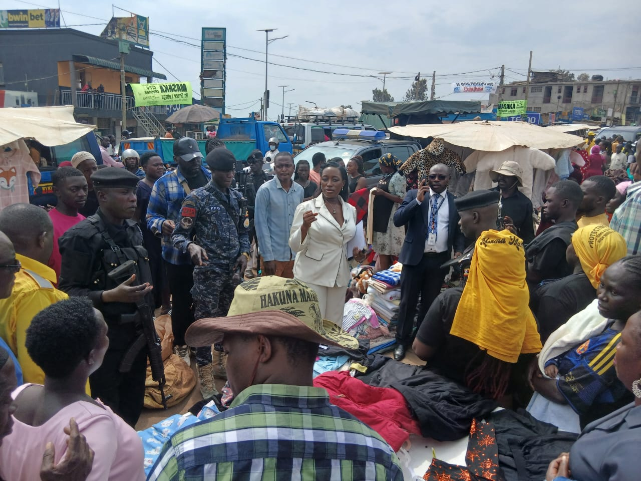 HON. JUSTINE NAMEERE NSUBUGA OFFICIATES REDEVELOPMENT INITIATIVE FOR NYENDO NSENENE MARKET STAGE