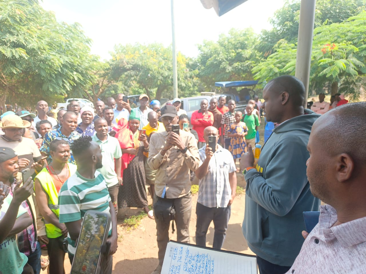 Hon. Balaam Halts Journey in Hima to Engage Residents