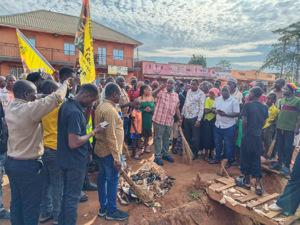 Hon. Balaam Leads the Sweeping in Bugiri District This Morning