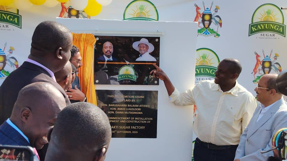 Hon. Balaam Commissions Shakit Sugar Factory in Kayunga District