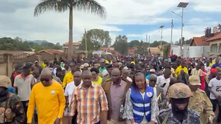 WATCH: Inspecting Government Programs in Hoima city with Hon Nyakato, Hon Princess Diana, Hon Ruyonga, RCC Badru Mugabi and PLU supporters